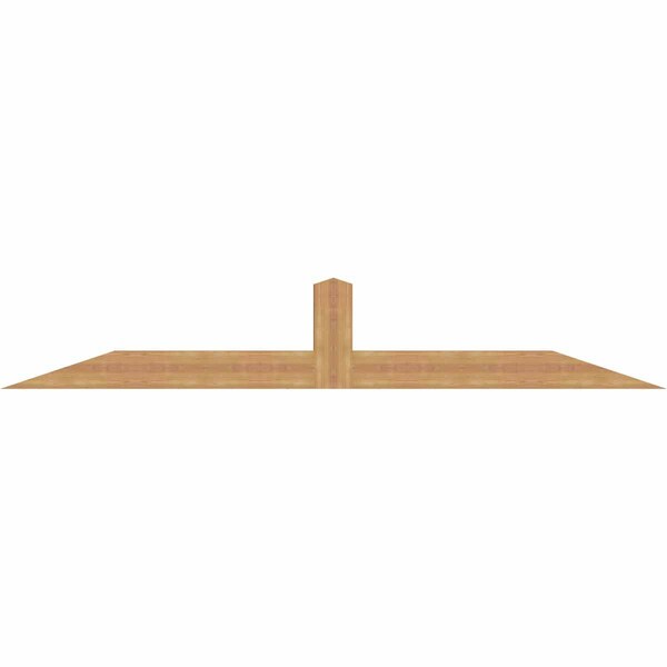 Ekena Millwork Portland Smooth Timber Gable Bracket, Western Red Cedar, 96"W x 16"H x 3 1/2"D x 5 1/2"F, 4/12 Pitch GBW096X16X0406POR00SWR - main